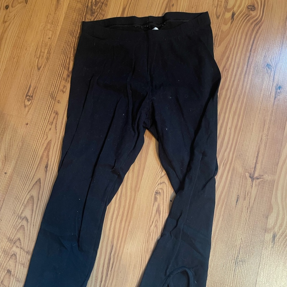 Old Navy Black Leggings with Stretchy Fit and Wide Waistband
